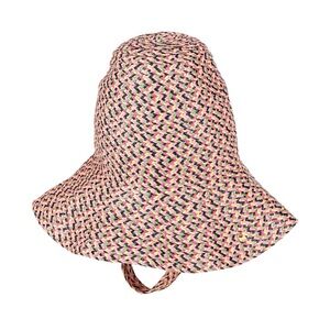 NEW Flapper Unique Multicolor Woven Elongated Basket Bucket Hat OS